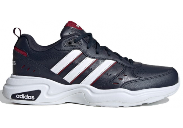 Кроссовки Adidas Strutter черно-белые с красным